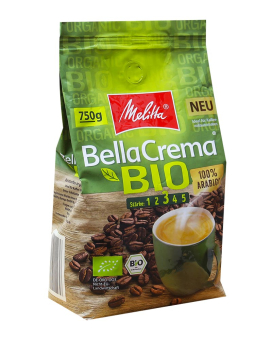 Кофе в зернах Melitta Bella Crema BIO, 750 грамм (100% арабика) 4002720009727 - фото