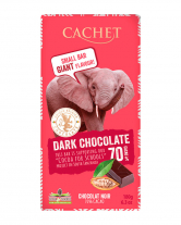 Шоколад Cachet экстра черный 70%, 180 г - фото