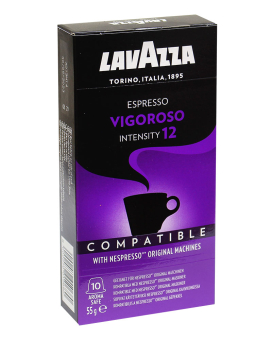 Кава в капсулах LAVAZZA VIGOROSO Nespresso, 10 шт (8000070010680) - фото