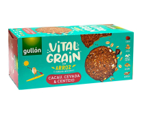 Печиво цільнозернове з какао, ячменем, житом і рисом GULLON Vitalgrain con Arroz, 250 г (8410376069853) - фото