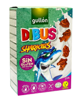 Печиво без глютена Акули GULLON DIBUS Sharkies Sin Gluten, 250 г (8410376044959) - фото