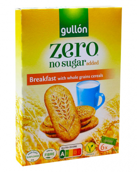 Печенье цельнозерновое без сахара GULLON ZERO Breakfast, 216 г - фото