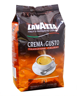 Кава в зернах Lavazza Crema e Gusto Tradizione Italiana, 1 кг (70/30) (8000070038271) - фото