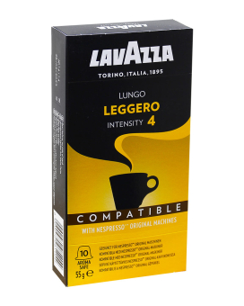Кава в капсулах LAVAZZA LUNGO LEGERO Nespresso, 10 шт (8000070081154) - фото