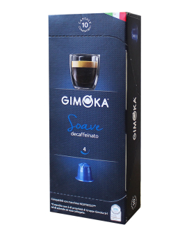 Капсула Gimoka SOAVE DECAFFEINATO Nespresso (без кофеина), 10 шт (100% арабика) 8003012001739 - фото