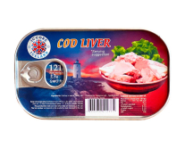 Печінка тріски натуральна Ic Core Cod Liver, 121 г (5694230412334) - фото