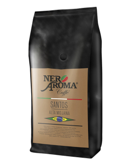 Кофе в зернах Nero Aroma Santos Alta Mojana, 1 кг (моносорт арабики) 8019650001499 - фото