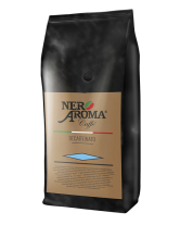 Кава в зернах Nero Aroma Decaffeinato (без кофеїну), 1 кг (60/40) (8019650003912) - фото