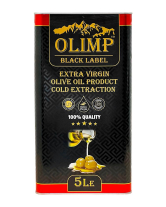 Оливкова олія першого віджиму OLIMP BLACK LABEL Extra Virgin Olive Oil Cold Extraction, 5 л (5205831776529) - фото