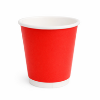 Стакан однослойный красный 110 мл 50 шт - фото