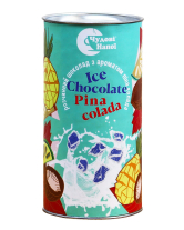 Гарячий шоколад Ice Chocolate Pina Colada з ароматом піна колади, 200 г (тубус) 4820220380272 - фото