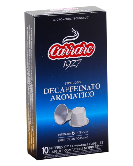 Кава в капсулах Carraro Decaffeinato Aromatico NESPRESSO без кофеїну, 10 шт - фото