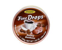 Льодяники зі смаком кави Woogie Fine Drops Kaffee Bonbons, 200 г (9002859066047) - фото