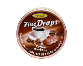 Леденцы со вкусом кофе Woogie Fine Drops Kaffee Bonbons, 200 г (9002859066047) - фото