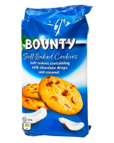 Печиво Баунті з шоколадною крихтою та кокосовою стружкою Bounty Soft Baked Cookies, 180 г (5056357902431) - фото