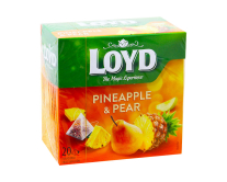 Чай фруктовий Ананас-груша LOYD Pineapple & Pear, 40 г (20шт*2г) (5900396017277) - фото