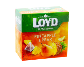 Чай фруктовый Ананас-груша LOYD Pineapple & Pear, 40 г (20шт*2г) (5900396017277) - фото