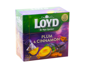 Чай фруктовый Слива-корица LOYD Plum & Cinnamon, 40 г (20шт*2г) (5900396017291) - фото