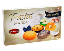 Набір печива з фруктами, ягодами та горіхами El SANTO Pastas Surtidas, 380 г (8410609105334) - фото