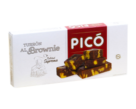Туррон Pico Брауни с марципаном и грецким орехом Turron Al Brownie, 200 г (8412115012984) - фото