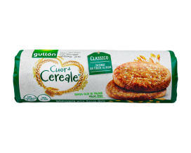 Печиво цільнозернове з вівсяними пластівцями GULLON Cuor di Cereale Classico, 280 г (8410376039986) - фото