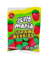 Желейні цукерки JAKE Jelly Mania Strawberries Полунички, 100 г (8412147571350) - фото