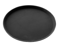 Поднос антислип черный (антискользящее покрытие), 36 см Kabare HoReCa - фото