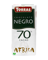 Шоколад чорний TORRAS Negro Africa 70%, 125 г (8410342000149) - фото