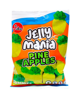 Желейные конфеты JAKE Jelly Mania Pine Apples Ананасы, 100 г (8412147571343) - фото