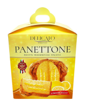 Паска Панеттоне с лимонним кремом Delicato PANETTONE Limoncello, 900 г (8004970152068) - фото