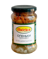 Грибы Опята маринованные Iberica Nameko Pickled Mushrooms, 280 г (8436024299397) - фото