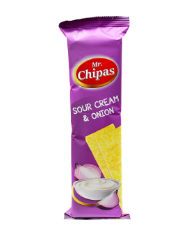 Чипсы со вкусом сметаны и лука Mr. Chipas Sour Cream & Onion, 75 г (4820235280246) - фото