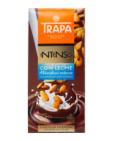 Шоколад молочний з цільним мигдалем Trapa 30%, 175 г (8410679232022) - фото