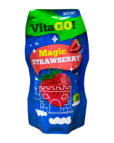 Напій соковмісний Полуничний VitaGO! Magic Strawberry, 200 мл (5319990227324) - фото