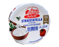 Сир Страчателла Sabelli Stracciatella di Burrata 55%, 140 г (8002626001319) - фото