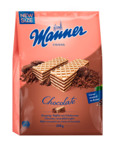 Вафлі Manner Chocolate з шоколадним прошарком, 200 г (9000331627212) - фото