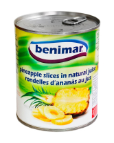 Ананас консервований Benimar Pineapple, 825 г (8436008200234) - фото