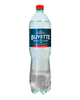 Вода Buvette № 5 минеральная лечебно-столовая сильногазированная, 1,7 л - фото