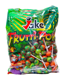 Леденцы на палочке JAKE Frutti-Pops Фруктовые, 1400 г (8412147003301) - фото