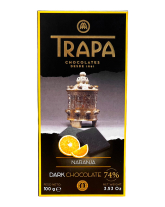 Шоколад черный с апельсином Trapa Naranja Dark Chocolate 74%, 100 г (8410679234859) - фото
