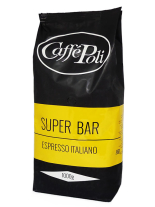 Кава в зернах Caffe Poli Superbar, 1 кг (90/10) (8019650000102) - фото