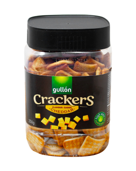 Крекер с сыром Чеддер GULLON Crackers Cheddar, 250 г (8410376051933) - фото