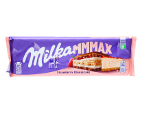 Шоколад Milka Mmmax Strawberry Cheesecake Клубничный чизкейк, 300 г (7622210653215) - фото