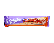 Батончик Milka Peanut Caramel Арахисовая карамель, 37 г (7622210786135) - фото