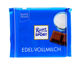 Шоколад молочный Ritter Sport Edel-Vollmilch, 100 г (4000417602114) - фото