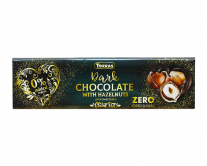 Шоколад черный без сахара, без глютена TORRAS Zero с фундуком 52%, 300 г - фото
