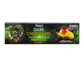 Шоколад черный без сахара, без глютена TORRAS Zero с манго 52%, 300 г (8410342007254) - фото