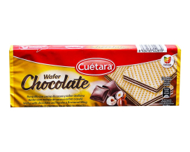 Вафли с шоколадно-ореховой прослойкой Cuetara Chocolate Wafer, 150 г (8434165442870) - фото