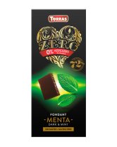 Шоколад чорний без цукру, без глютену TORRAS Zero з м'ятою 72%, 100 г (8410342004970) - фото