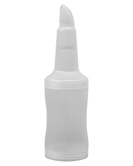 Бутылка с гейзером+крышка, 1 л, прозрачная (диспенсер, дозатор) - фото